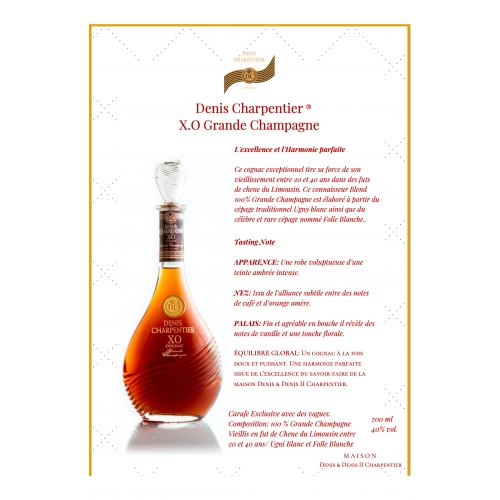 COGNAC X.O GRANDE CHAMPAGNE - DENIS CHARPENTIER