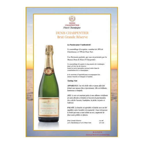 CHAMPAGNE BRUT GRANDE RÉSERVE -  DENIS CHARPENTIER